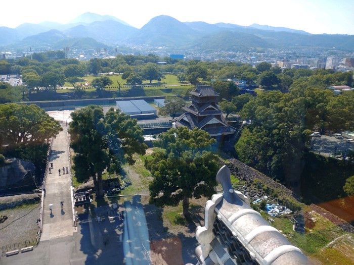熊本城 天守閣より