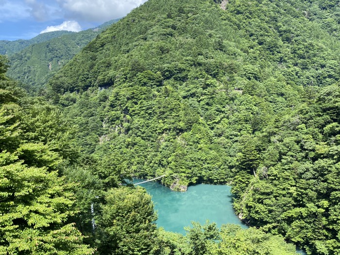 寸又峡夢の吊橋①