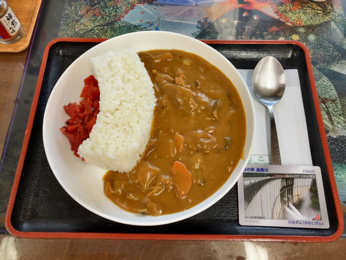 お昼はダムカレーをいただきました！