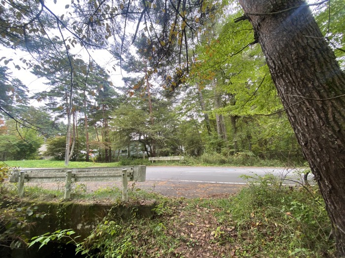 舗装路出合い　折り返し