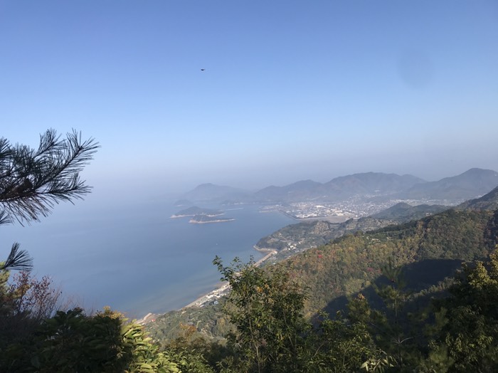 仁尾方面から展望所からの眺め