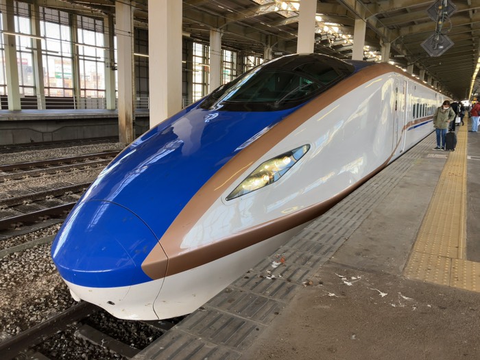 新幹線乗ります