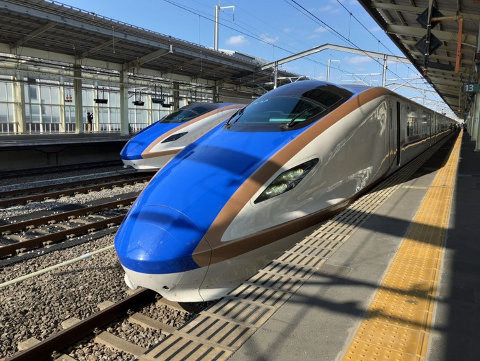 新幹線はここまで