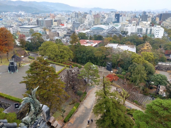 天守閣より