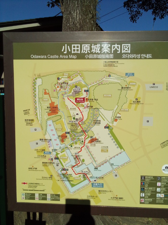 小田原城案内図