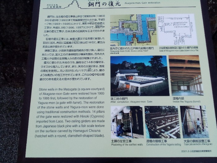 銅門 復元 説明版