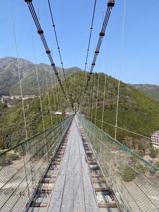 谷瀬の吊り橋②