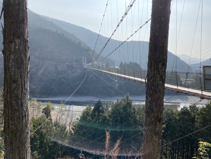 谷瀬の吊り橋③