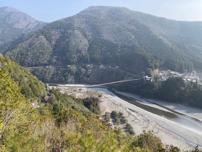 谷瀬の吊り橋④