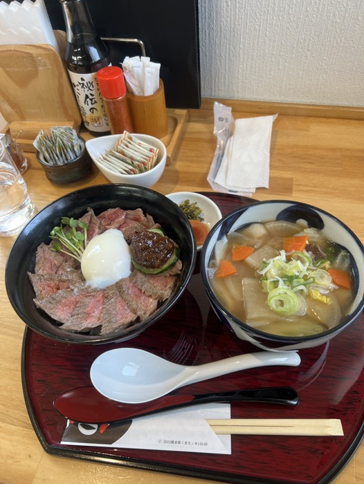 赤牛丼とだご汁