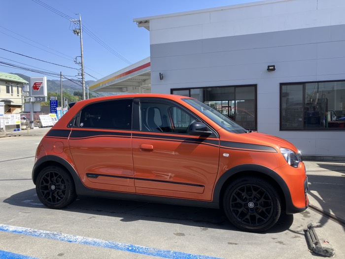 まさかの旅先で洗車をしてから帰路へ