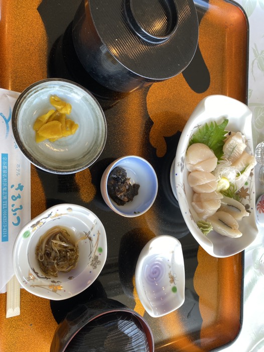 ホタテ刺身定食