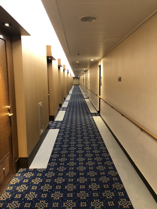 オレンジフェリー船内 客室前