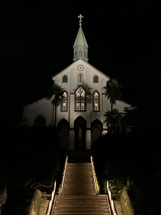 夜の言峰教会(大浦天主堂ですw)
