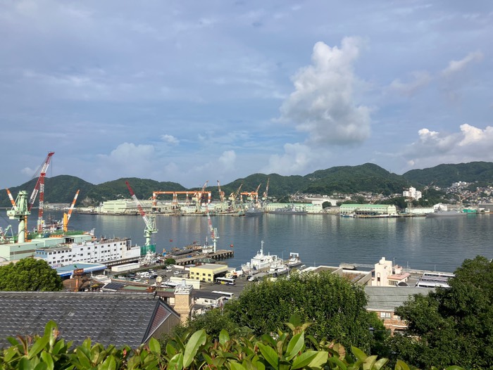 戦艦武蔵の建造バースも丸見え