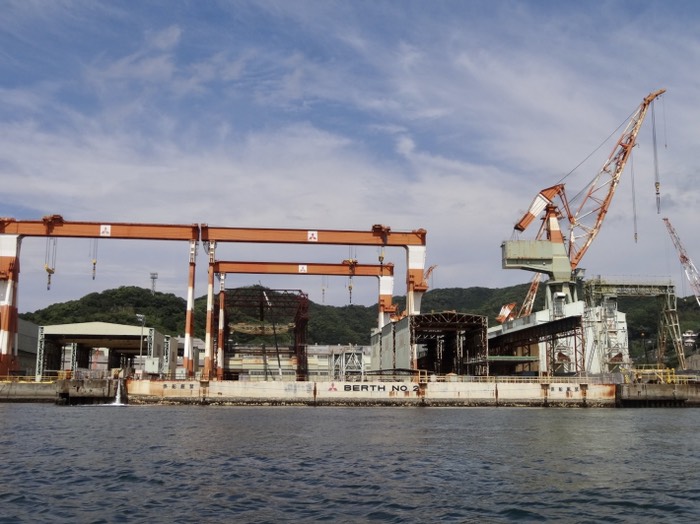 バースNo.2で戦艦武蔵を建造したとのこと