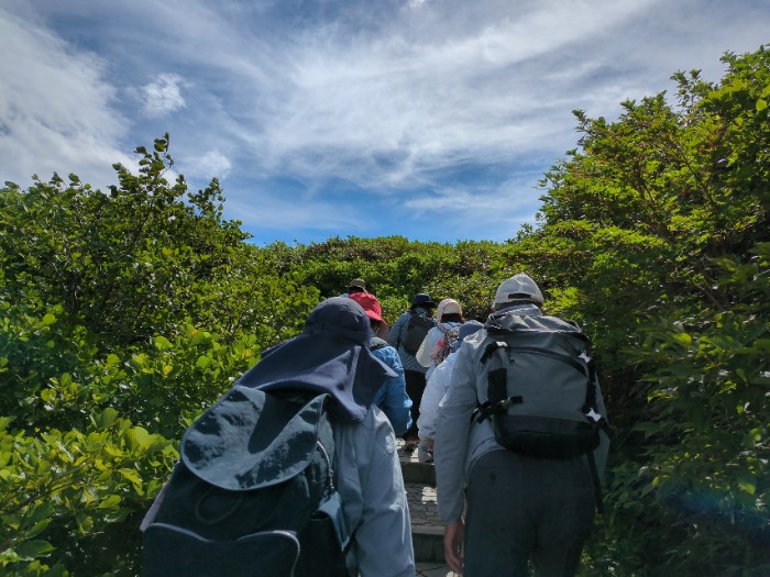 月山遊歩道 散策開始