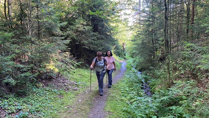 Auf teils schmalen Pfaden zum “Hochfirst”