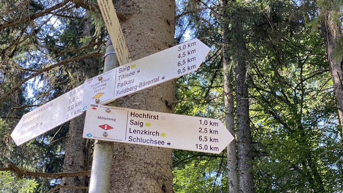 Wegweiser des Schwarzwald Verein