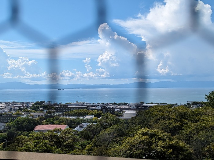 琵琶湖 彦根城天守閣より