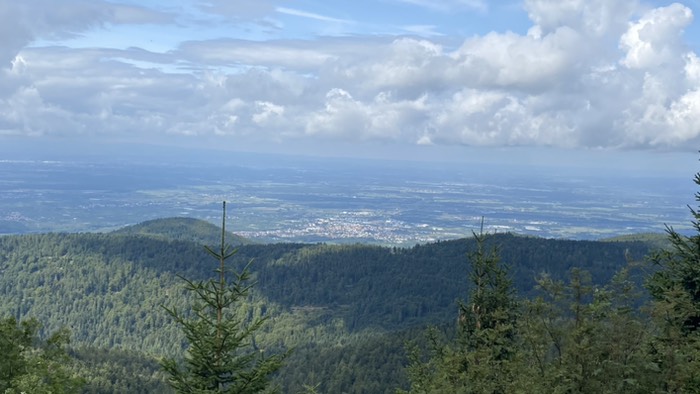 Tief unten - die Rheinebene