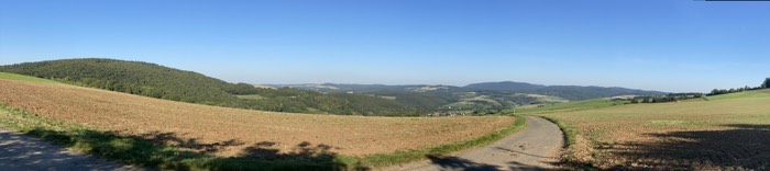 Das Panorama fotografiert 