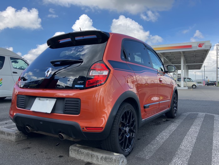 洗車をして出発です！