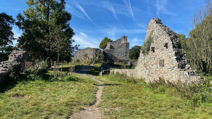 Mauerreste der Burg