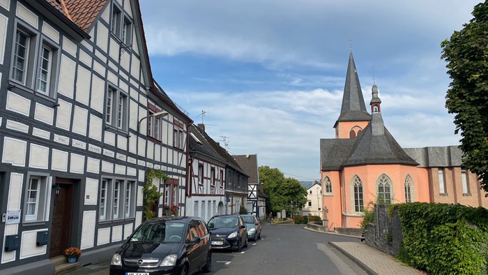 Häuserzeile in Rheinbreitbach 
