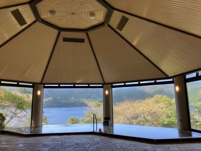 芦ノ湖がよく見えました