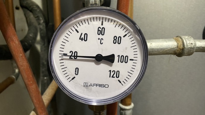 Thermometer Solareintrittstemperatur