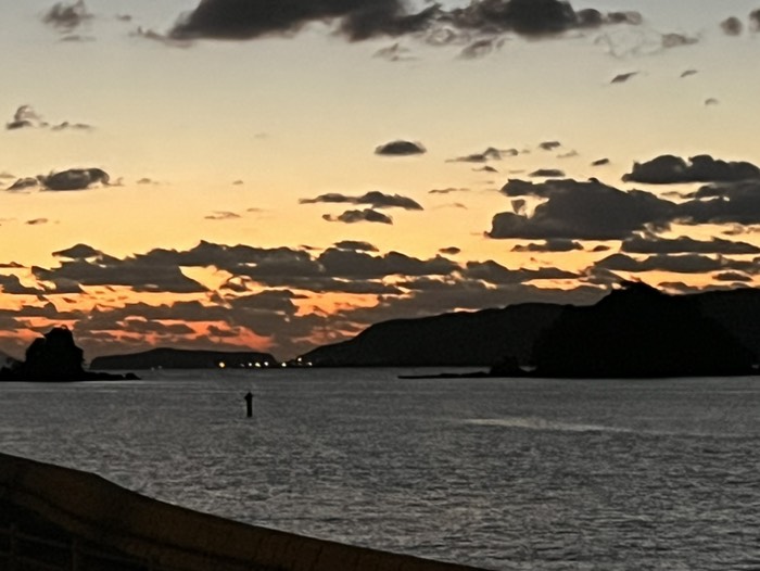 奈古の道の駅に帰って来た
