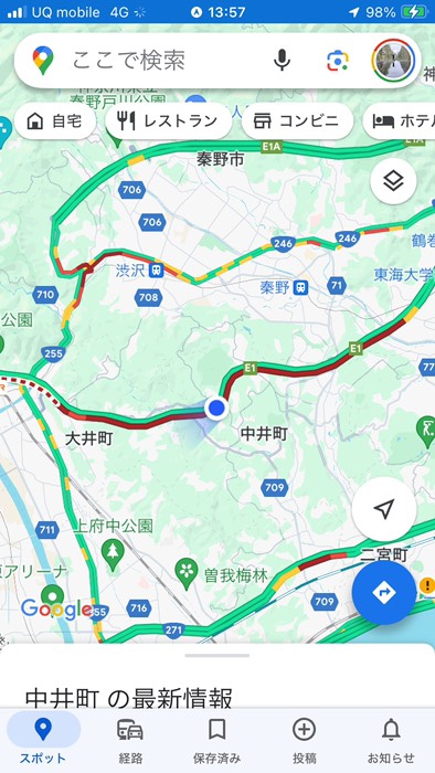 結局大渋滞に嵌りました💨