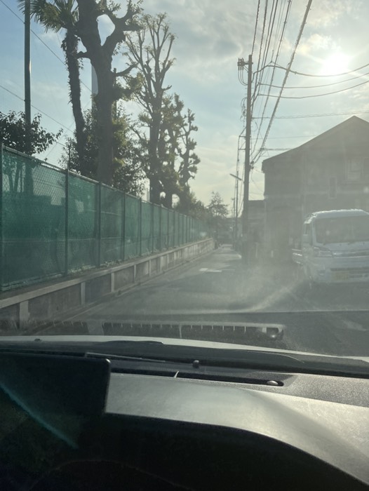 相互通行　譲り合い