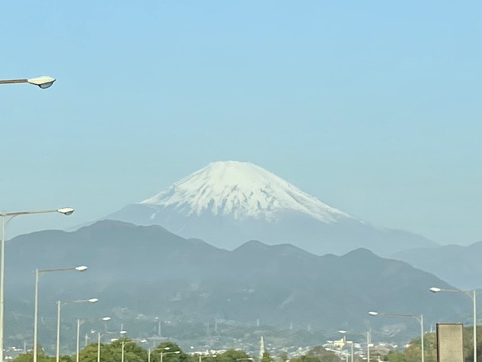 今朝の富士山🗻