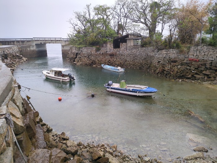 千の浜の護岸景観