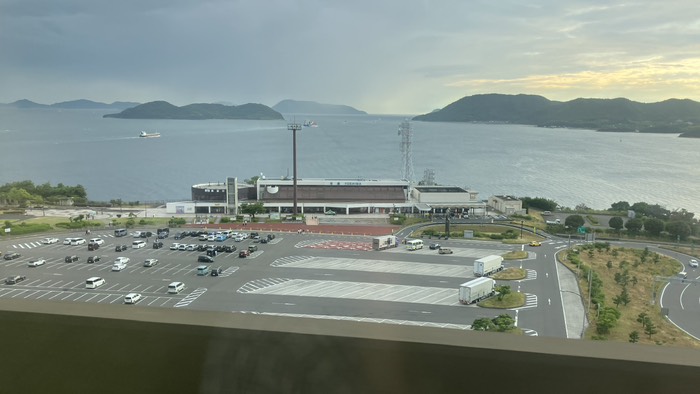 行きに寄った所を上から