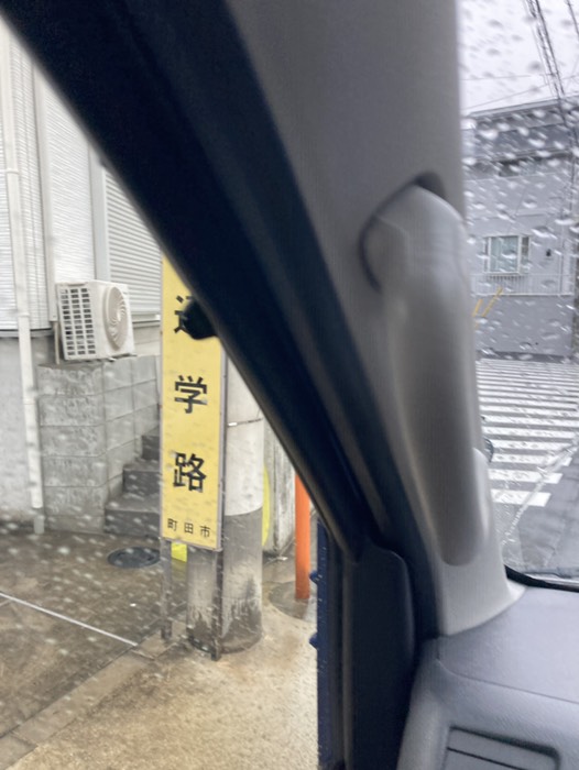 小川小学校手前