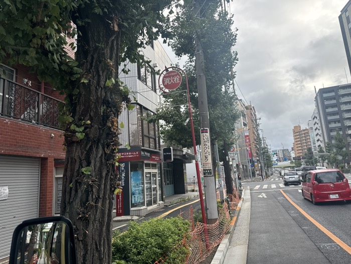 都立大学交差点：送り