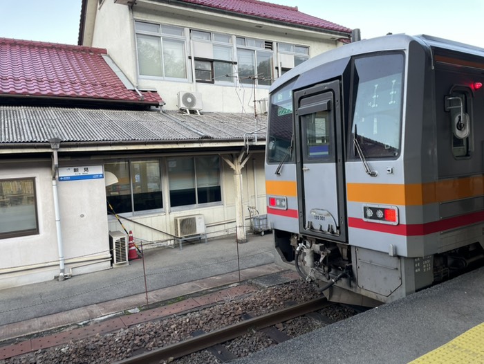 終点の新見駅
