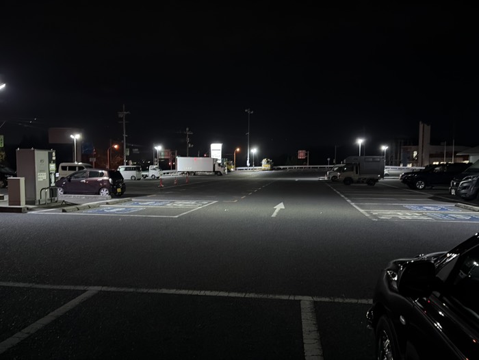 今日の車中泊場所