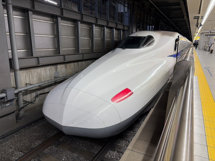 新幹線はここまで
