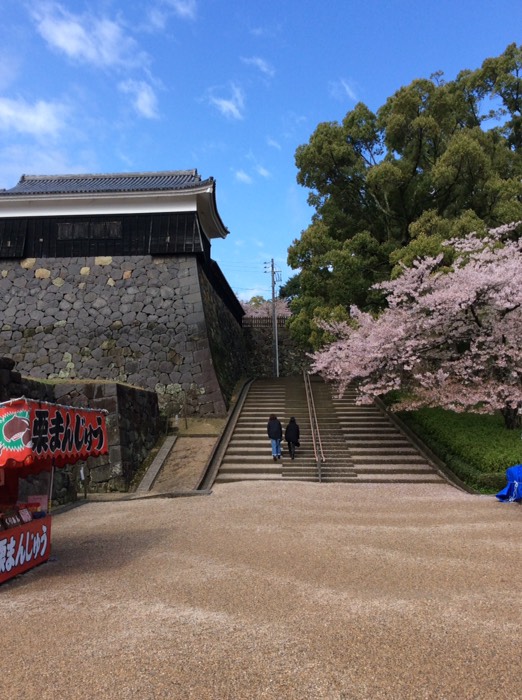 松江城入り口