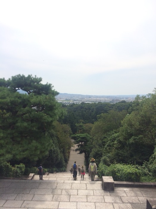 天皇陵からの眺望