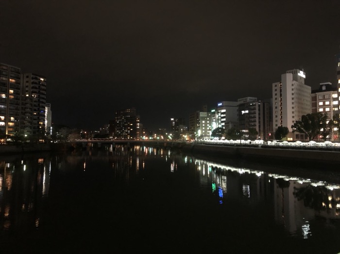 京橋川と猿猴川の分岐