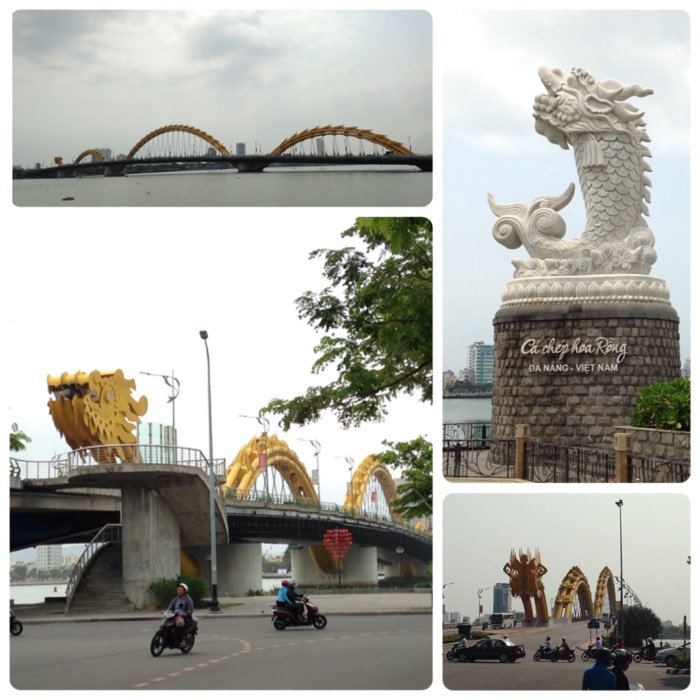 ロン橋とベトナムのマーライオン