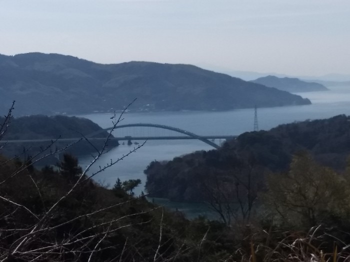 大三島橋を遠景