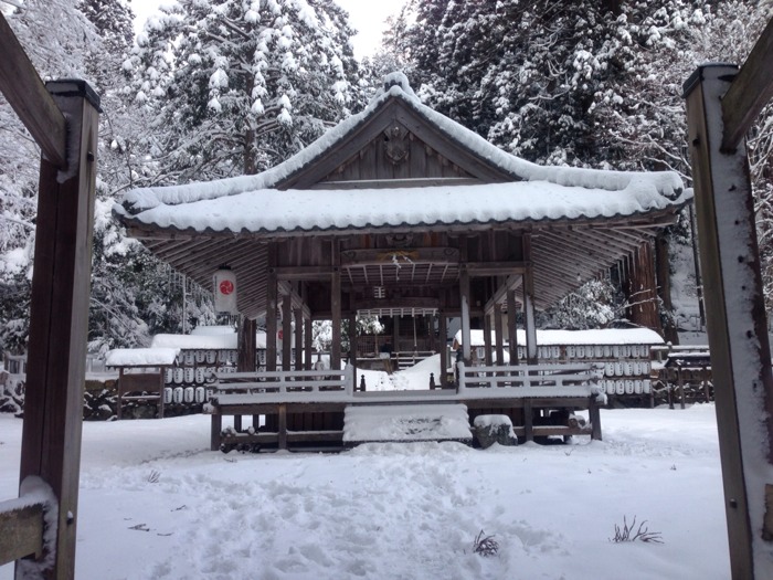 知井八幡神社  舞台