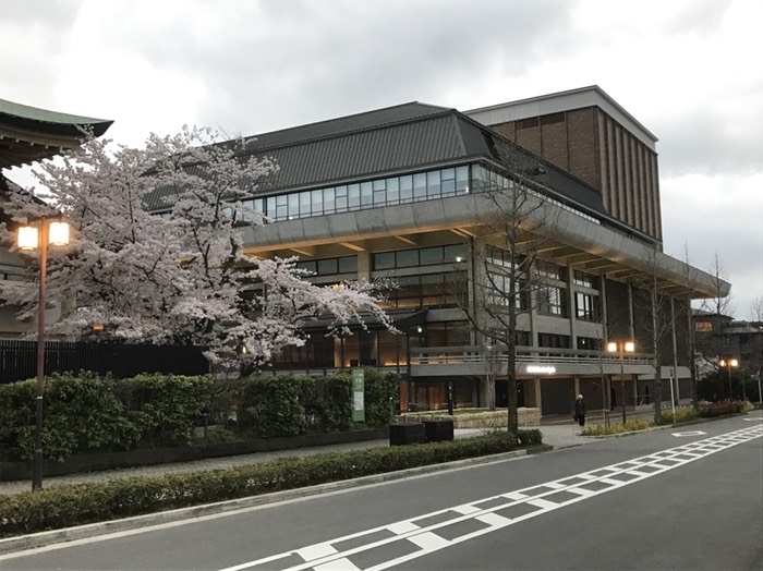 京都ロームシアターと桜