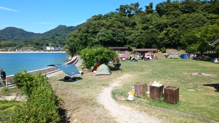 見近島キャンプ場。